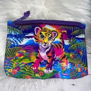 Lisa Frank Colorful Tiger and Jungle Pouch